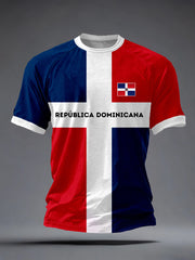 Men's Dominican Republic Inspired Print T-Shirt