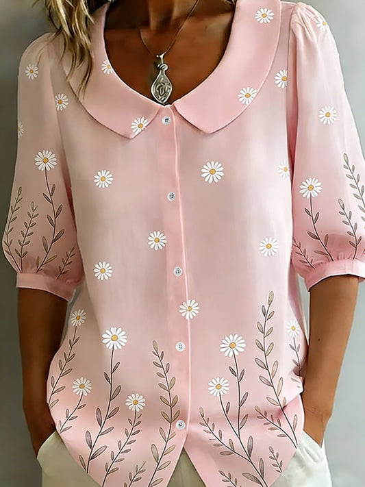Women's Floral Print Casual Shirt