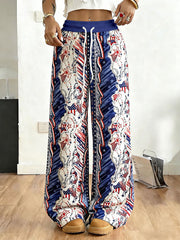 Women's American Flag Casual Pants