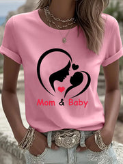 Women's Mother's Day Printed Casual T-Shirt
