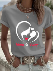 Women's Mother's Day Printed Casual T-Shirt
