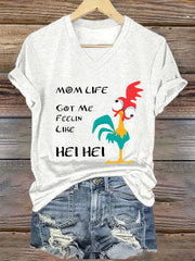 Women's Funny Mother's Day Printed Short Sleeve Tee