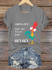 Women's Funny Mother's Day Printed Short Sleeve Tee