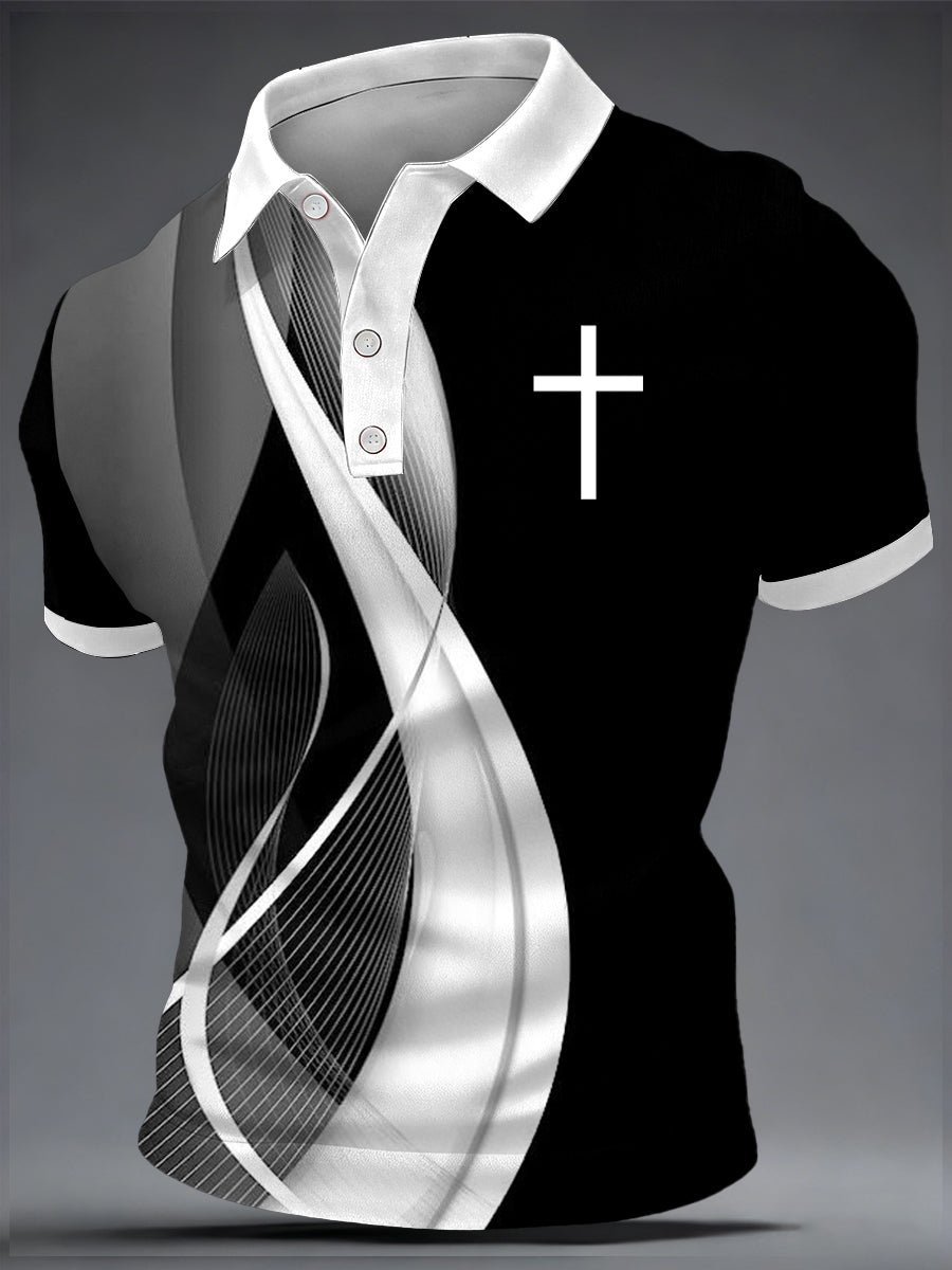 Men's Faith Print Casual Top