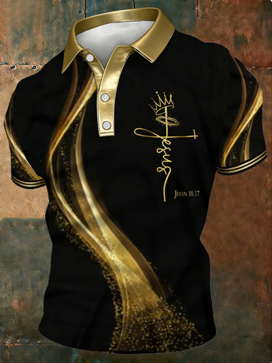 Men's JESUS JOHN 18:37 Polo Shirt