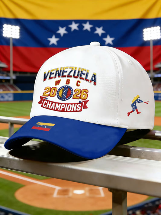 Unisex Celebrate Venezuela 2026 Baseball Champions Print Casual Hat