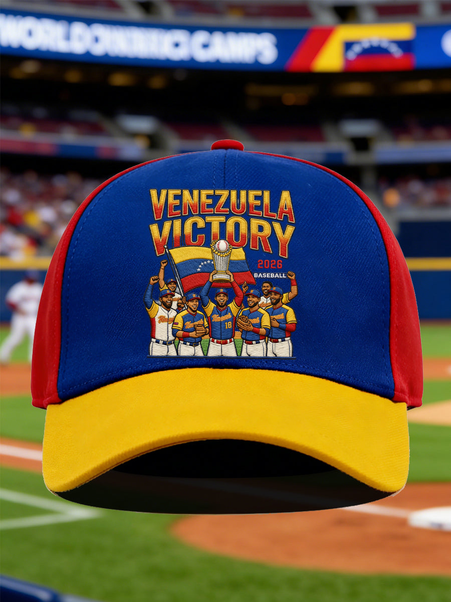 Unisex Celebrate Venezuela 2026 Baseball Champions Print Hat