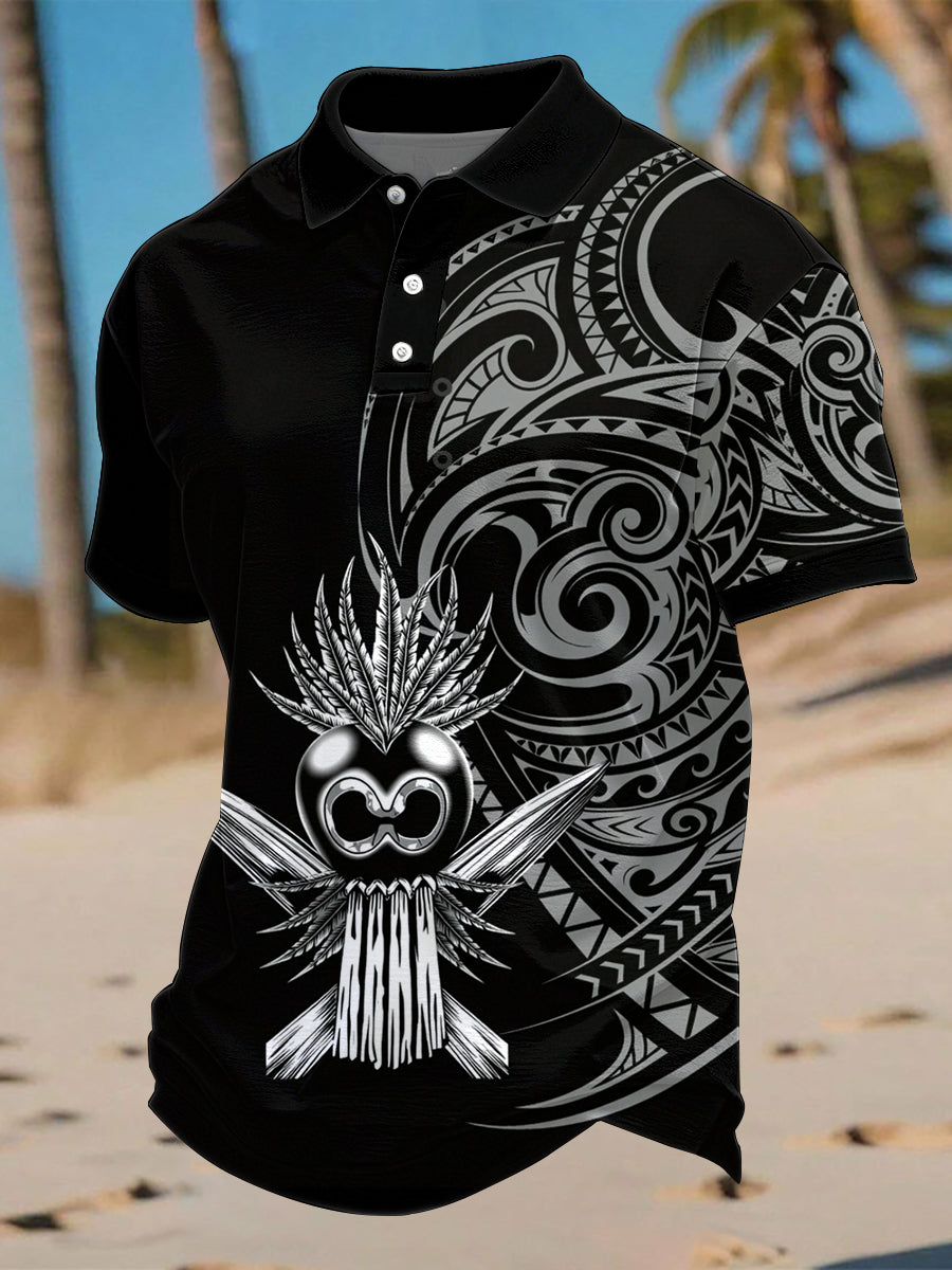 Men's Hawaii Ikaika Warrior Print Casual Top