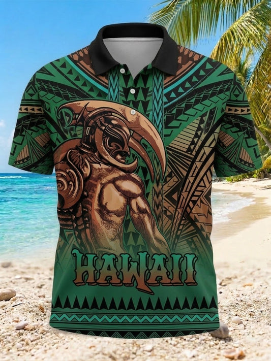 Men's Hawaii Ikaika Warrior Printed Shirt