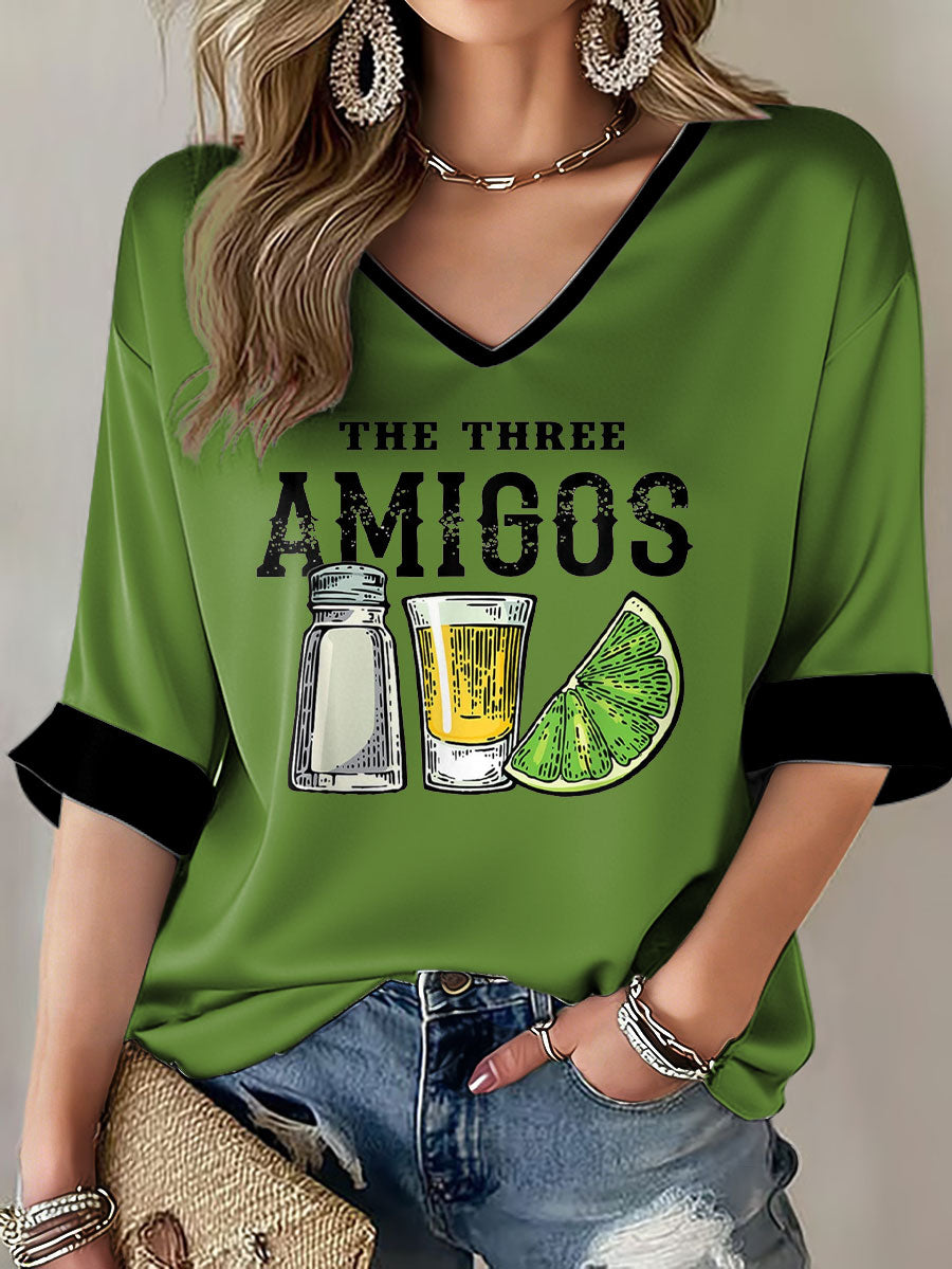 Women's Mexico Art Cinco De Mayo Printed Casual Tops