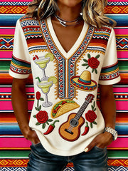Women's Mexican Art Cinco de Mayo T-Shirt