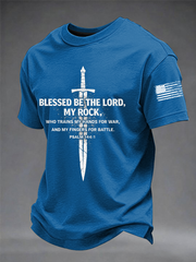 Men's Blessed Be The Lord Short-sleeved T-shirt
