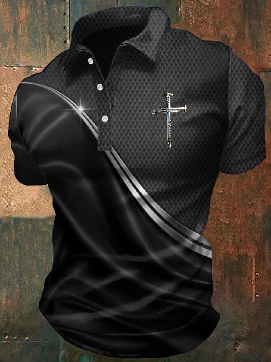 Men's Faith Print Casual Top