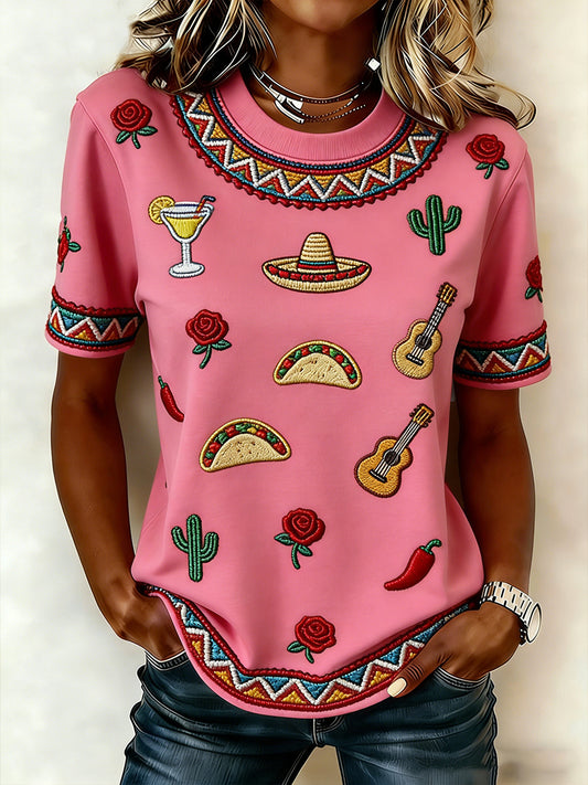 Women's Mexican Art Cinco de Mayo T-Shirt