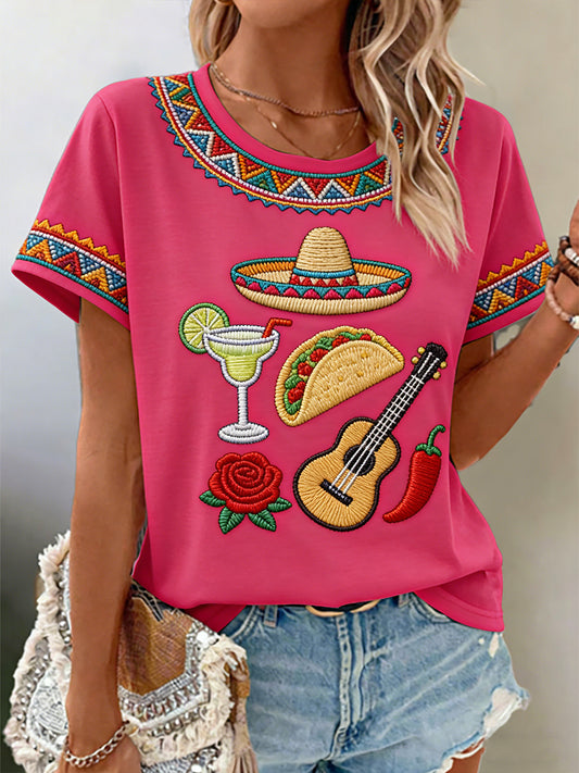 Women's Mexican Art Cinco de Mayo T-Shirt