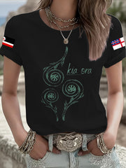 Women's Maori Art NZ Printed T-shirt