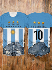 Women's Argentine Football Short-sleeved T-shirt