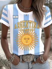 Women's Argentina Champions Short-sleeved T-shirt