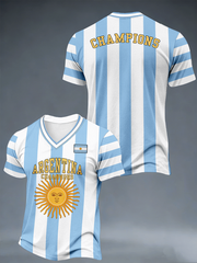 Men's Argentina Champions V-neck T-shirt