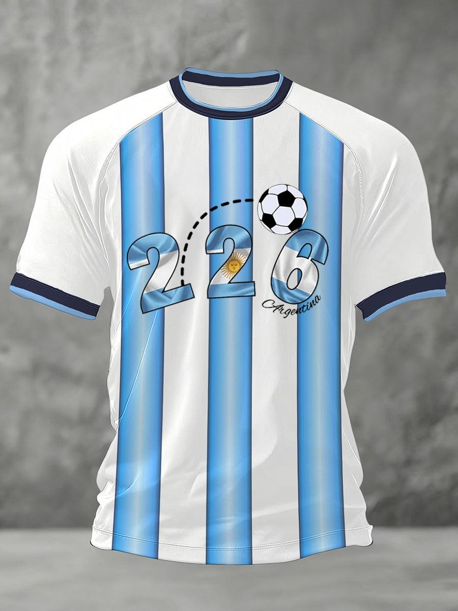 Men's 2026 Soccer Game Gift For Soccer Fans Casual Tee