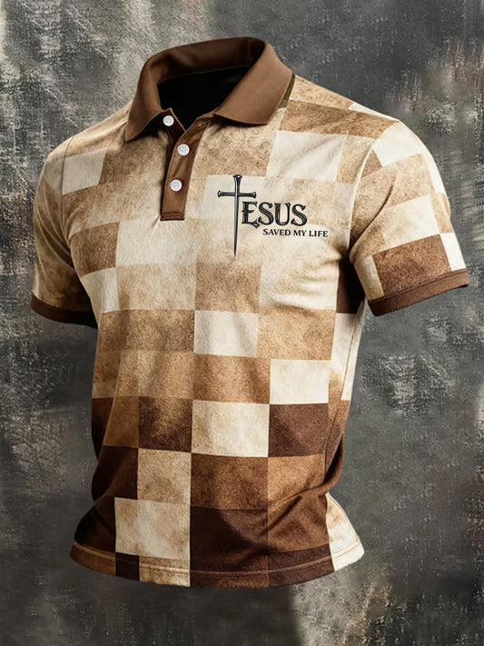 Men's Faith Print Casual Top