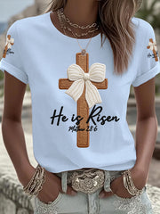 Women's He Is Risen Printed T-shirt
