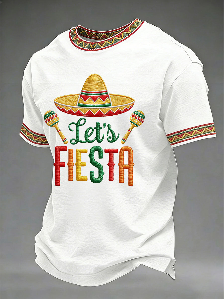 Men's Cinco de Mayo Printed Casual T-Shirt