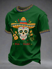 Men's Cinco De Mayo Viva La Fiesta! Print Casual Tee