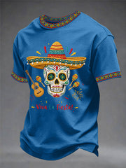Men's Cinco De Mayo Viva La Fiesta! Print Casual Tee