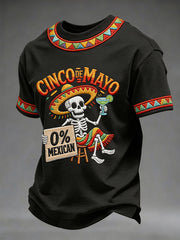 Men's Cinco de Mayo Print Casual T-Shirt
