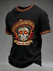 Men's Cinco de Mayo Print Casual T-Shirt