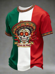 Men's Cinco de Mayo Print Casual T-Shirt