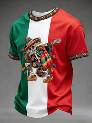 Men's Cinco de Mayo Print Casual T-Shirt