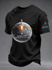 Men's Return To The Moon 2026 Casual Short Sleeve T-Shirt