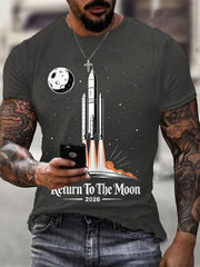 Men's Return To The Moon 2026 Casual Tee