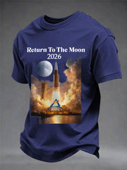 Men's Return To The Moon 2026 Casual Tee