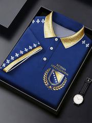 Men's Bosnia Football Lover ZMAJEVI Printed Casual Tops