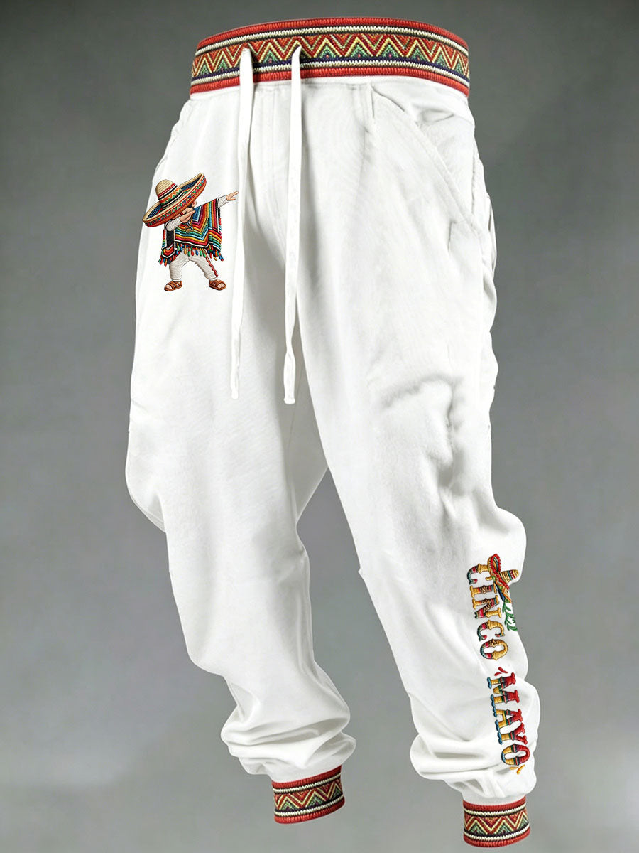 Men's Cinco de Mayo Print Casual Pants