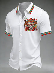Men's Cinco De Mayo Print Short-Sleeve Shirt