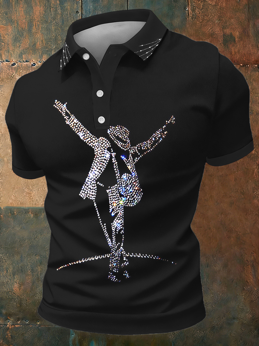 Men's Pop Music Figure Shirt