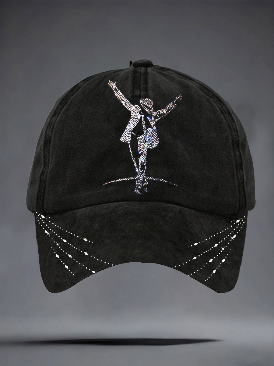 Unisex Pop Music Figure Print Hat