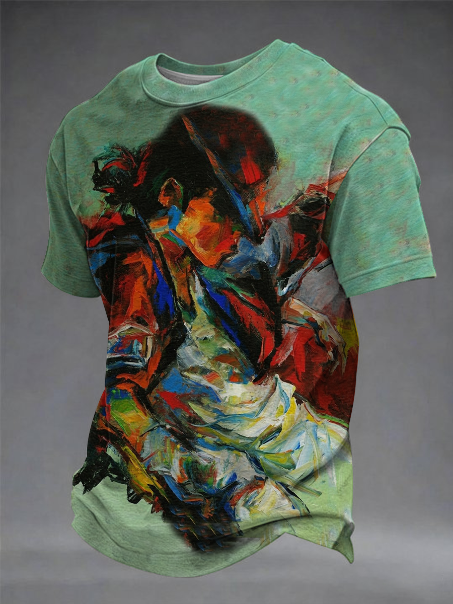 Men's Pop Music Figure Short Sleeves T-shirt