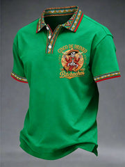 Men's Cinco De Mayo Print Short-Sleeve Top