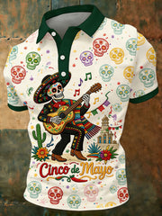 Men's Cinco De Mayo Print Short-Sleeve Top