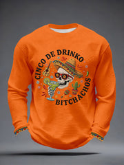 Men's Cinco de Mayo Waffle Long-Sleeve T-Shirt