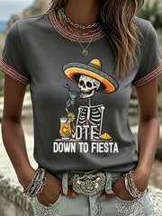 Women's Cinco de Mayo Print Casual T-shirt
