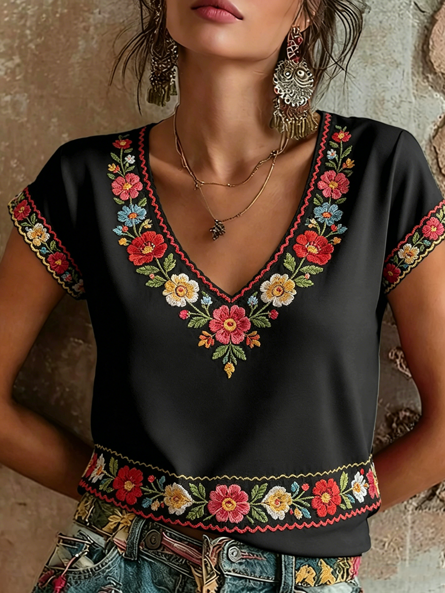 Women's Cinco de Mayo short-sleeved T-shirt