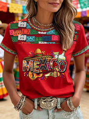 Women's Cinco de Mayo short-sleeved T-shirt