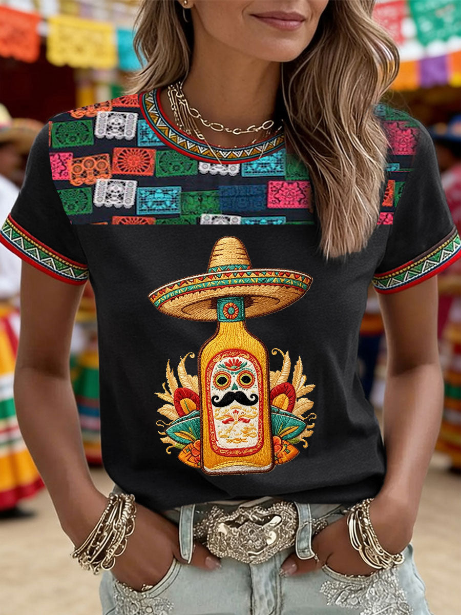 Women's Cinco de Mayo short-sleeved T-shirt