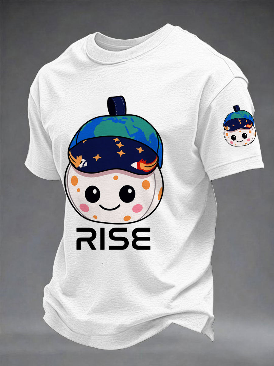 Men's Rise 2026 Artemis II Mission Print Casual Tee